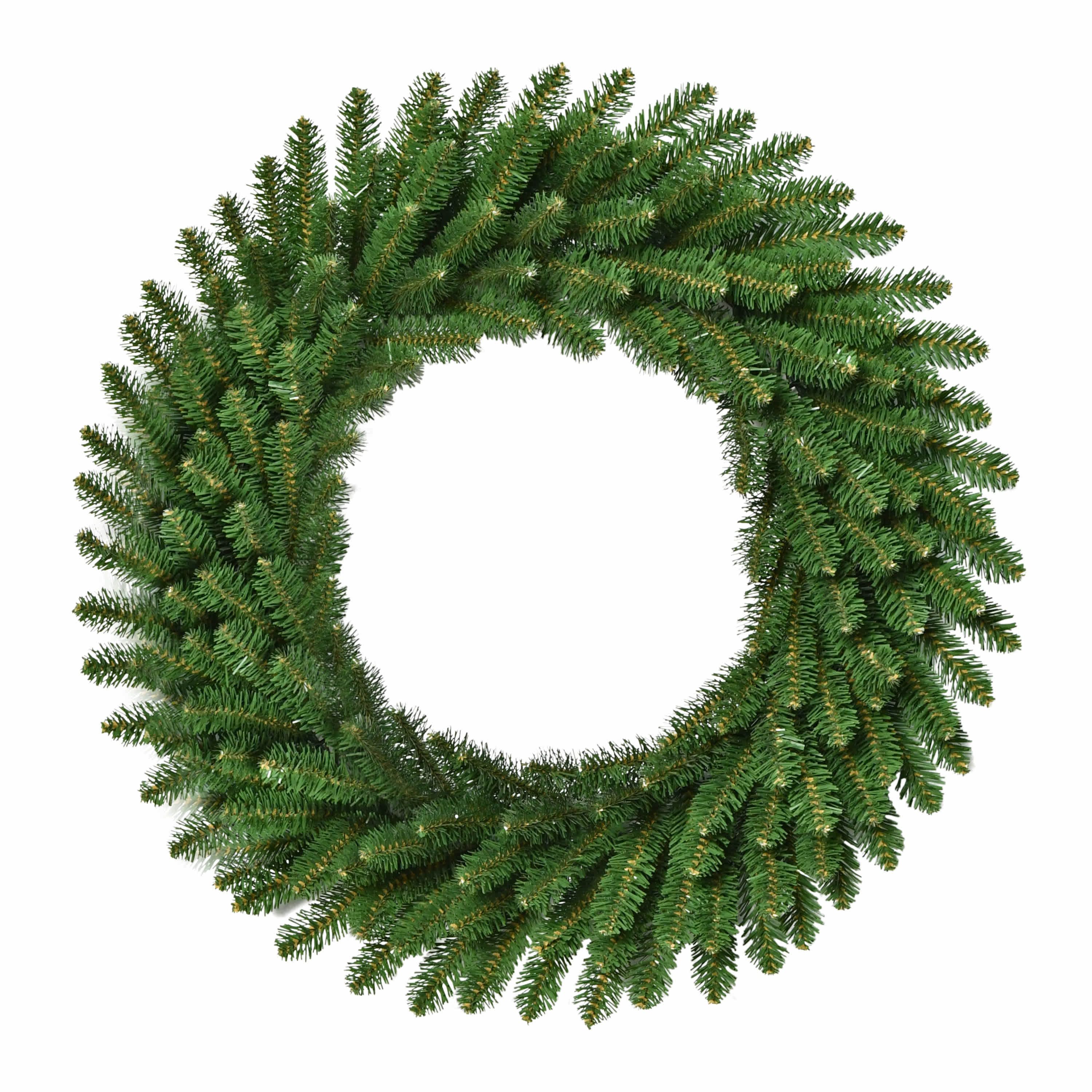 Puleo International 24" Mountain View Spruce Artificial Green Christmas Wreath
