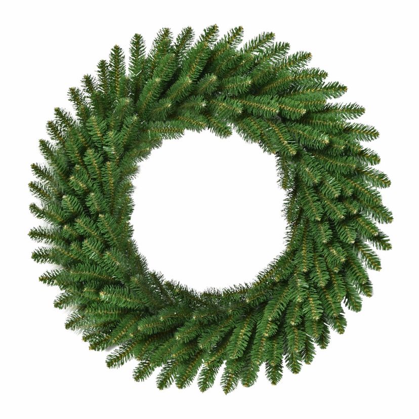 Puleo International 24" Mountain View Spruce Artificial Green Christmas Wreath