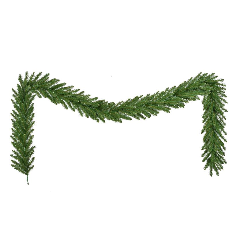 Puleo International 9 x 10" Mountain View Spruce Artificial Green Christmas Garland