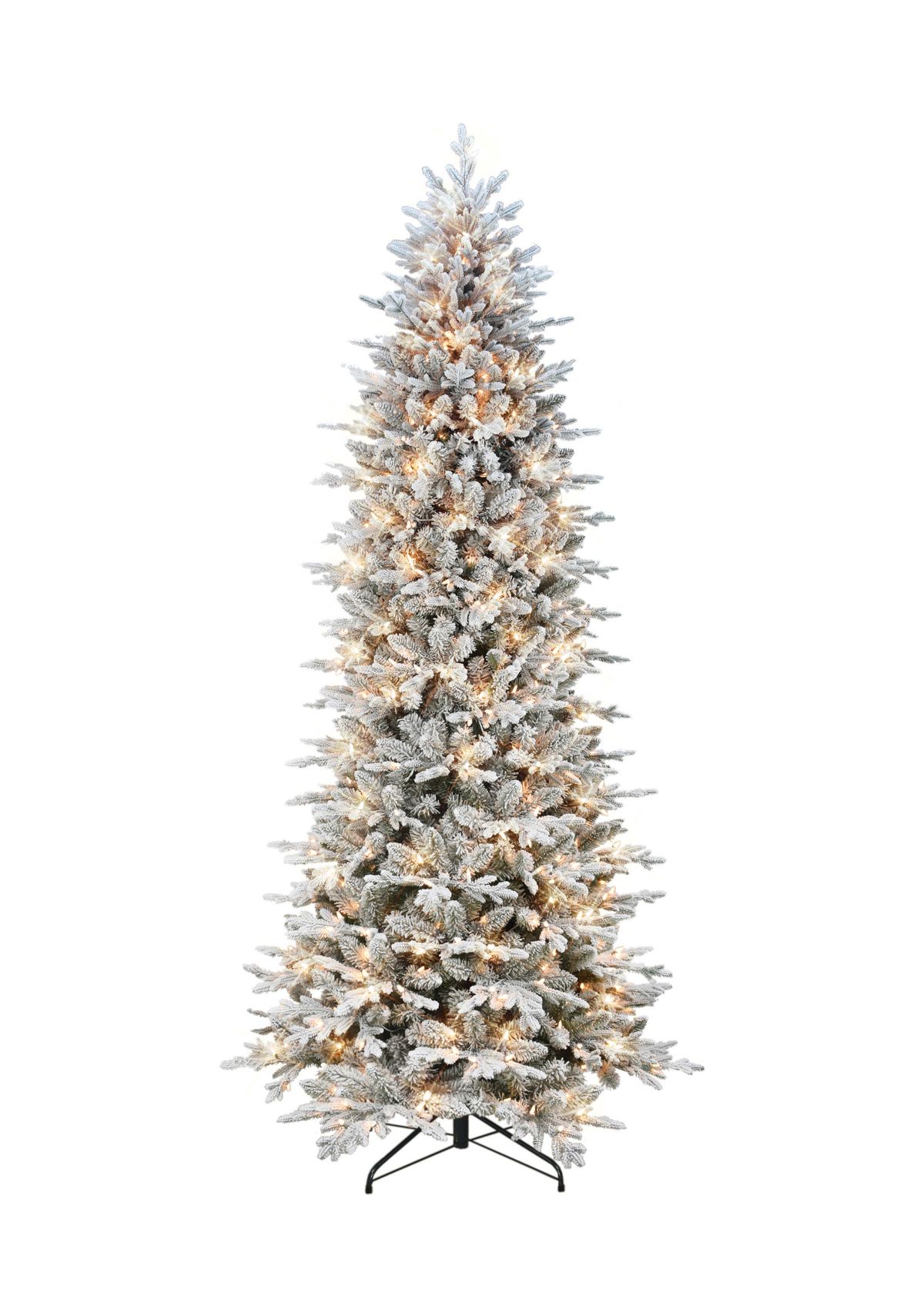 Slim Flocked Northern Fir PE/PVC Tree