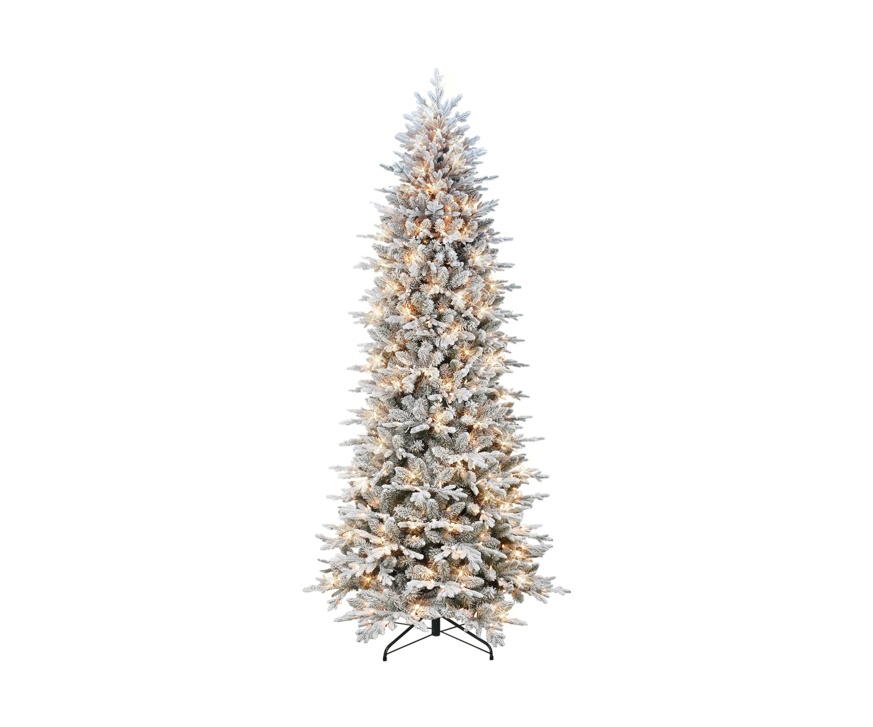 Slim Flocked Northern Fir PE/PVC Tree