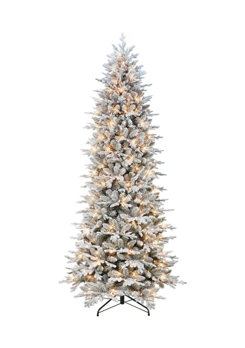 Slim Flocked Northern Fir PE/PVC Tree