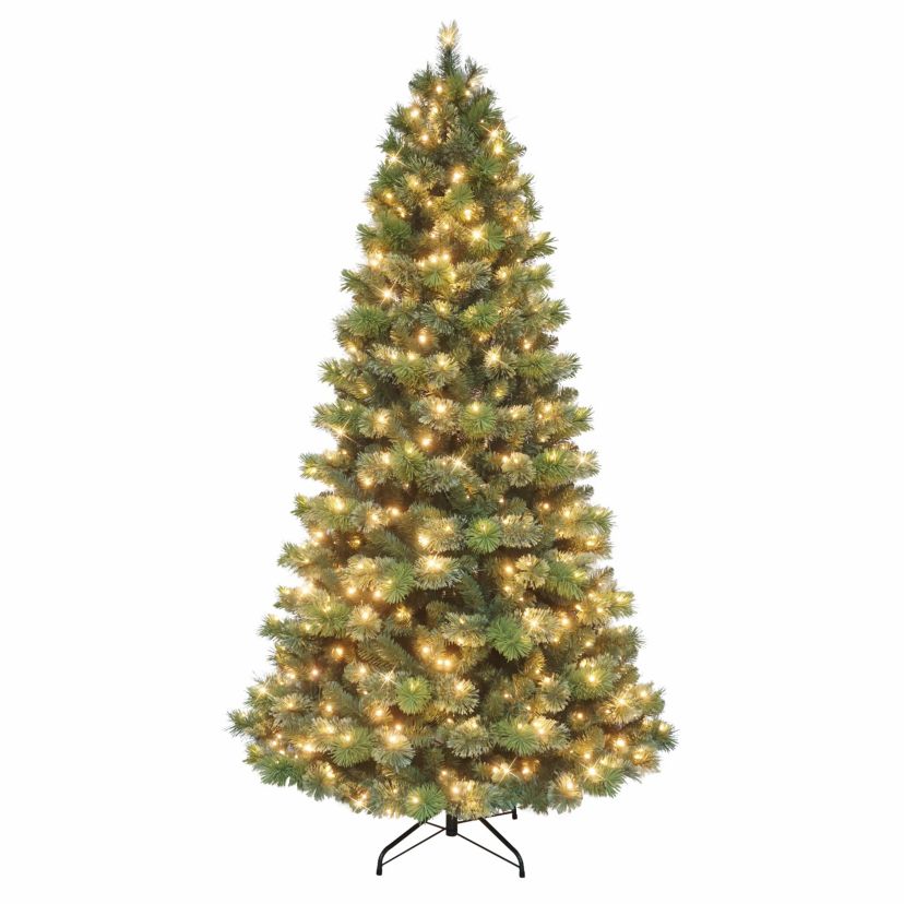 Puleo International 6.5 Pre-Lit Artificial Oklahoma Pine Tree