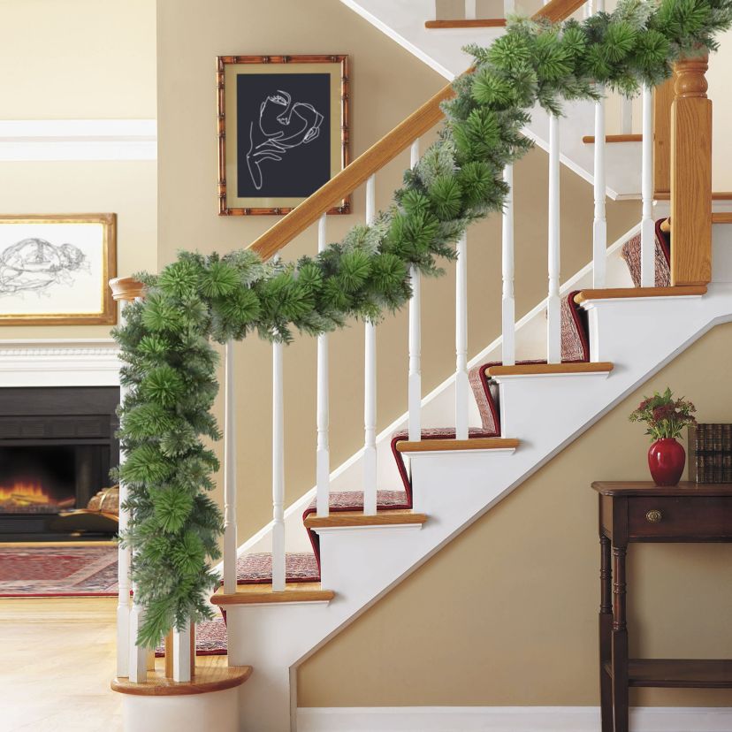 Puleo International 20 x 10" Oklahoma Pine Artificial Christmas Garland