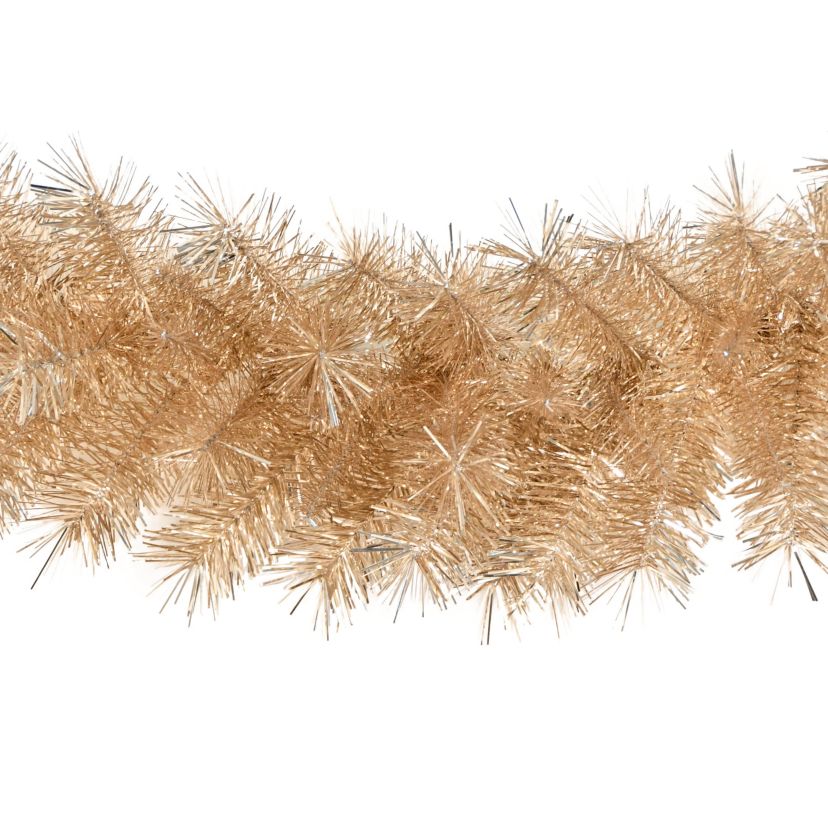 Puleo International 9 x 10" Artificial Rose Gold Round Valley Pine Garland