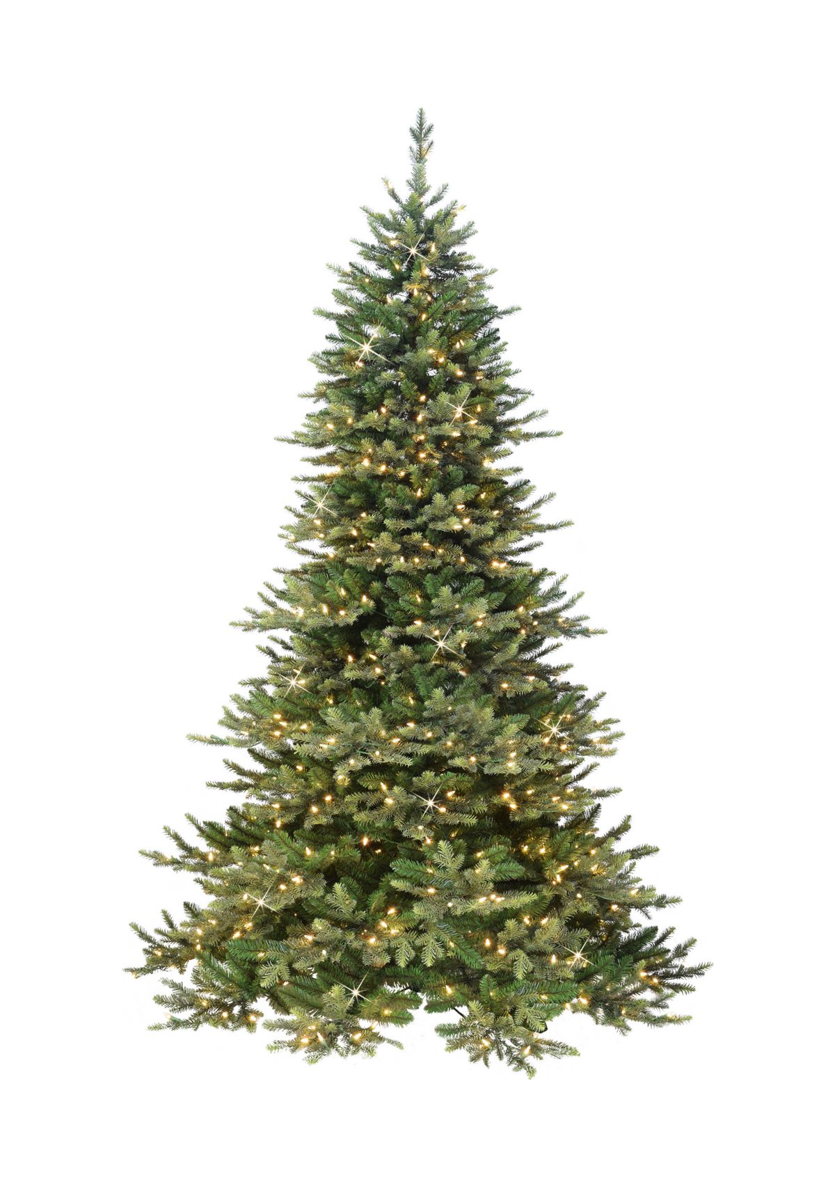 6.5 ft Pre-lit Royal Majestic Douglas Fir Downswept Artificial Christmas Tree Sure-Lit Pole® 500 UL Clear Lights Metal Stand Green