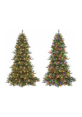 Puleo International 7.5 ft Pre-lit Royal Majestic Douglas Fir Downswept Artificial Christmas Tree Sure-Lit PoleÂ® 700 Dual Color LED Lights -  7601713RMDDA75QLD7