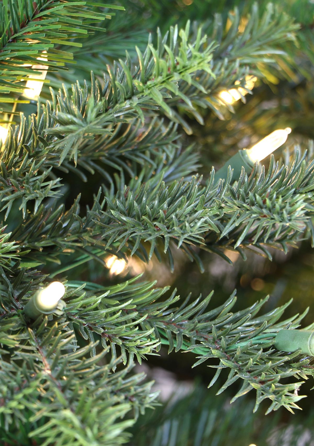6.5 ft Pre-lit Slim Royal Majestic Douglas Fir Downswept Artificial Christmas Tree 350 UL Clear Lights Metal Stand Green