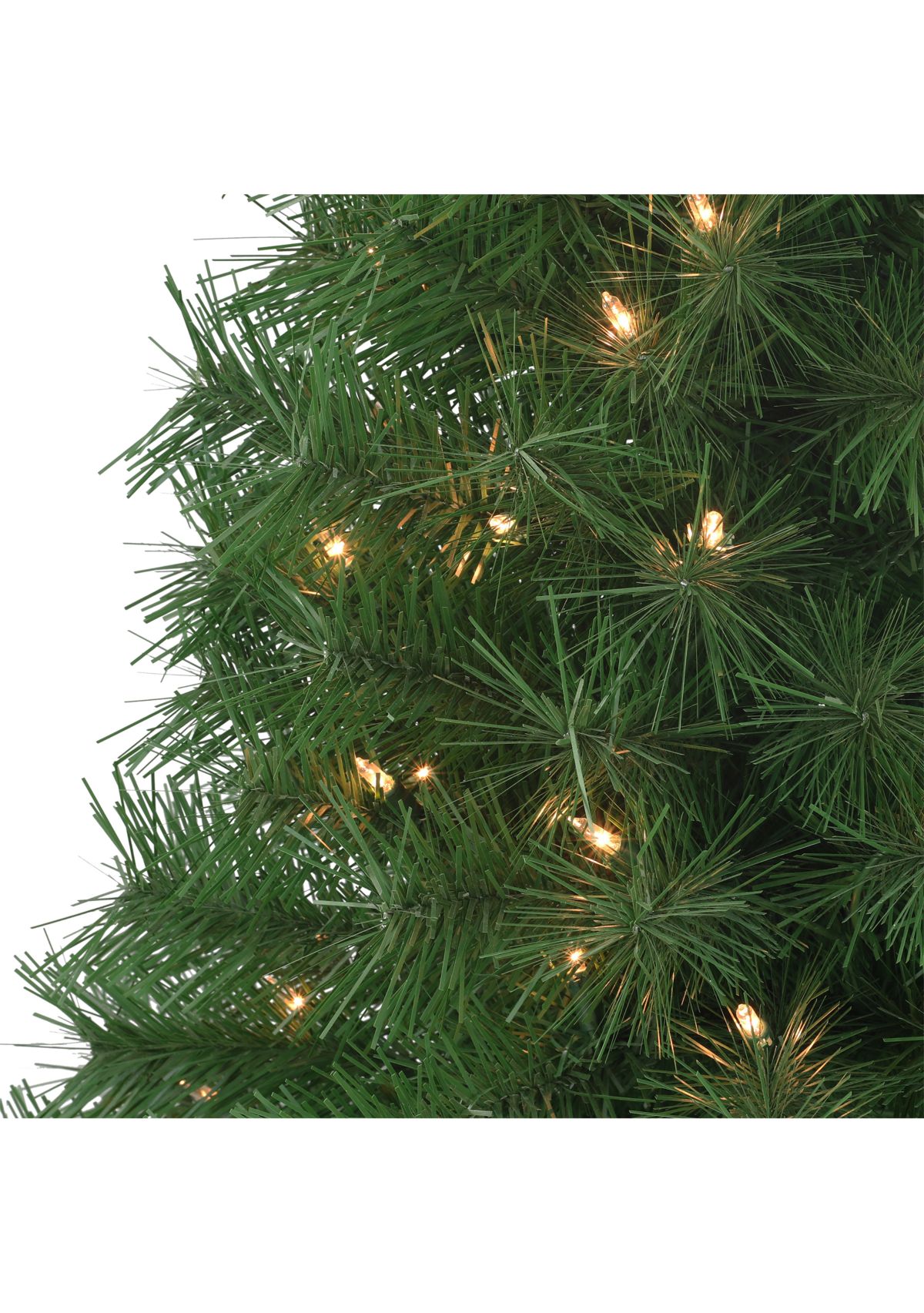 3-foot Pre-Lit Snow Ridge Aritificial Fir Tree 130 Tips 70 Clear Lights Plastic Stand