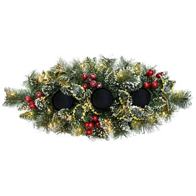 Puleo International 9-Foot Artificial PE Spruce Garland, Unlit Christmas Garland with 360 Realistic Branch Tips, 10-Inch Wide Soft Greenery for