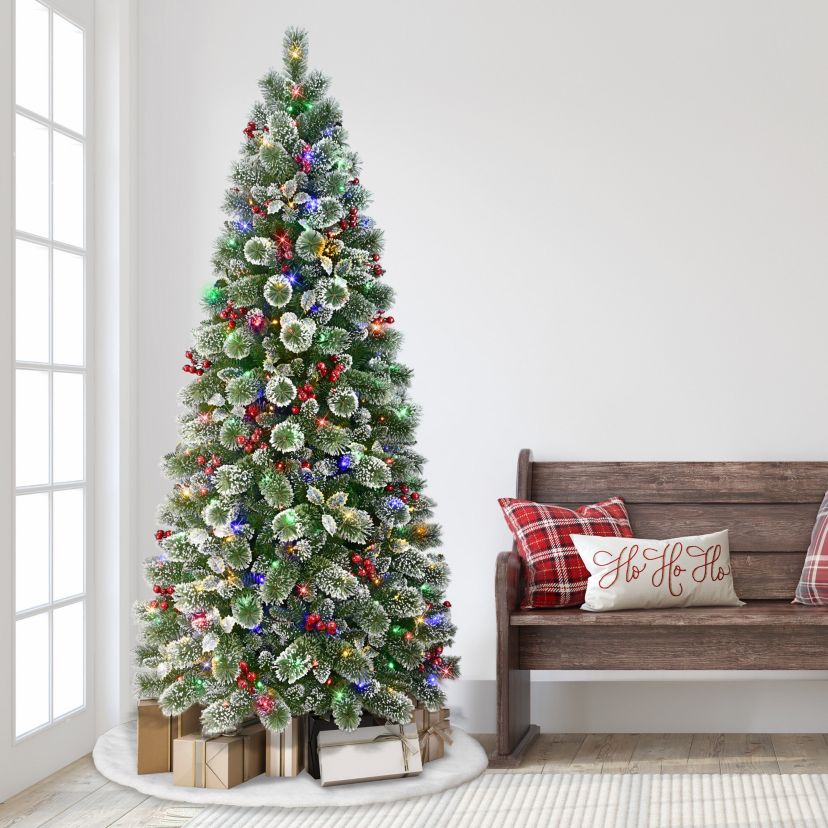 7.5 ft. Pre-Lit Slim Artificial Tree