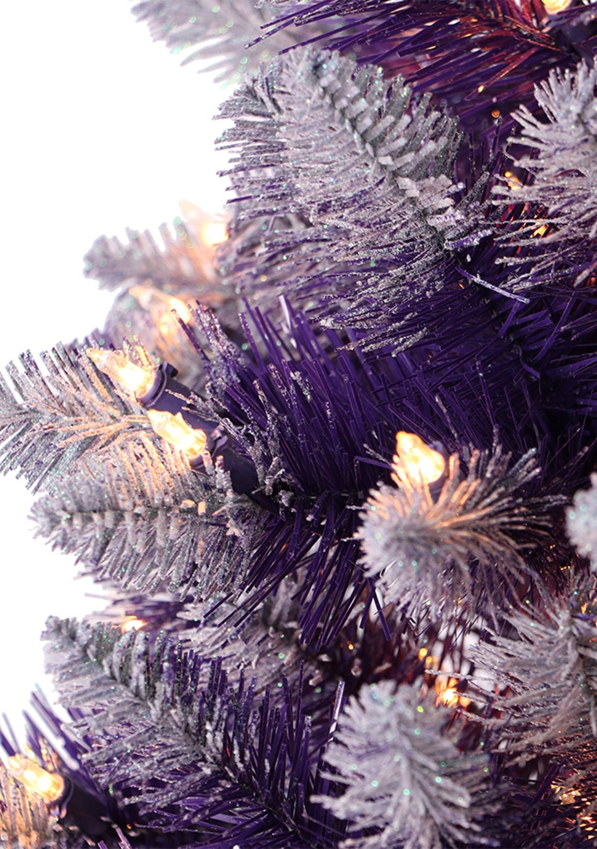 Pre-Lit 3-Foot Purple Christmas Tree
