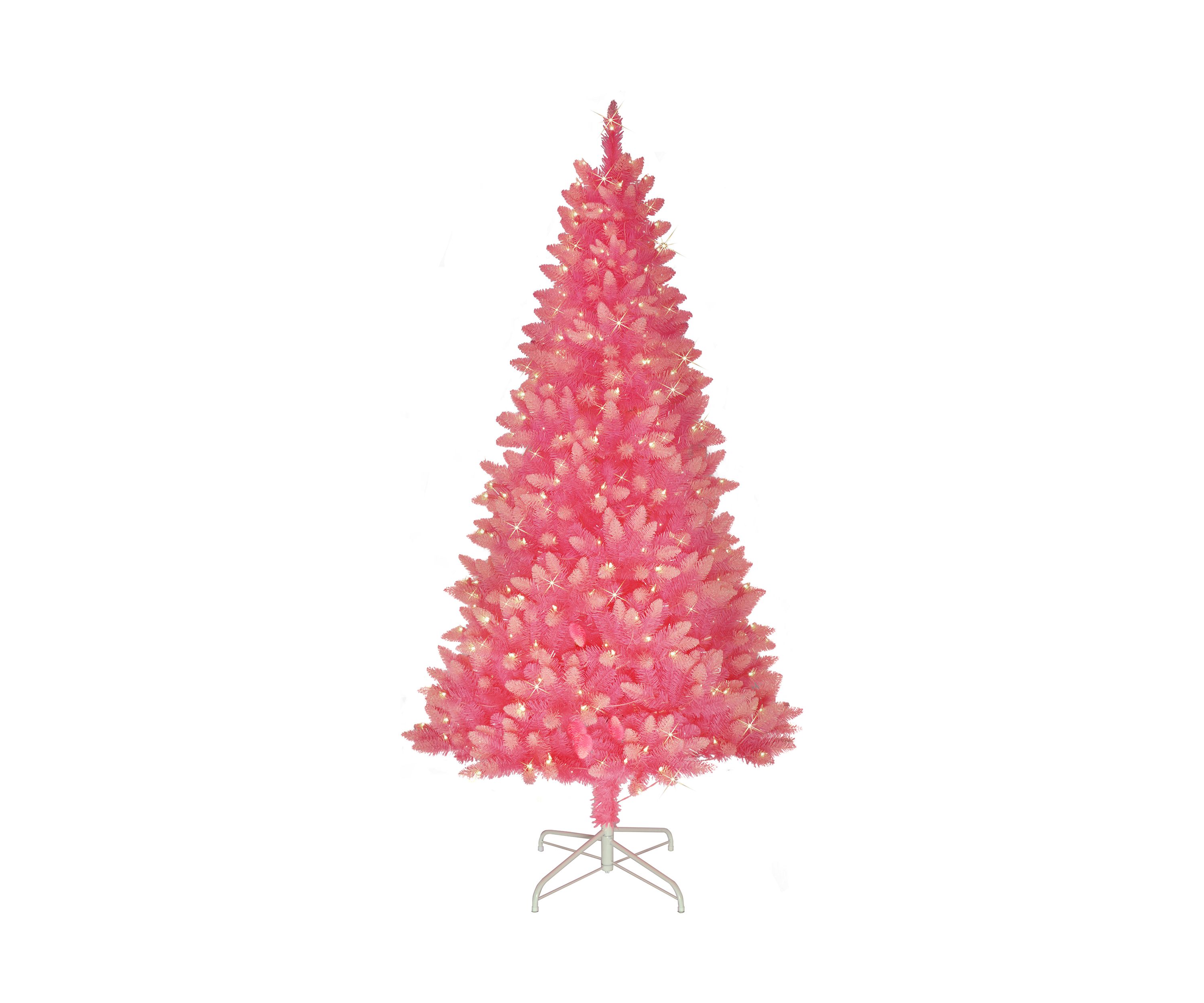 Pre-Lit 6.5-Foot Fashion Pink Christmas Tree