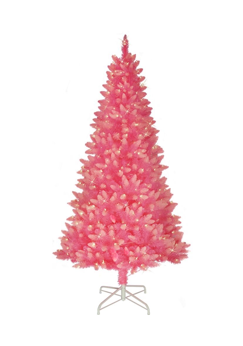 Pre-Lit 6.5-Foot Fashion Pink Christmas Tree