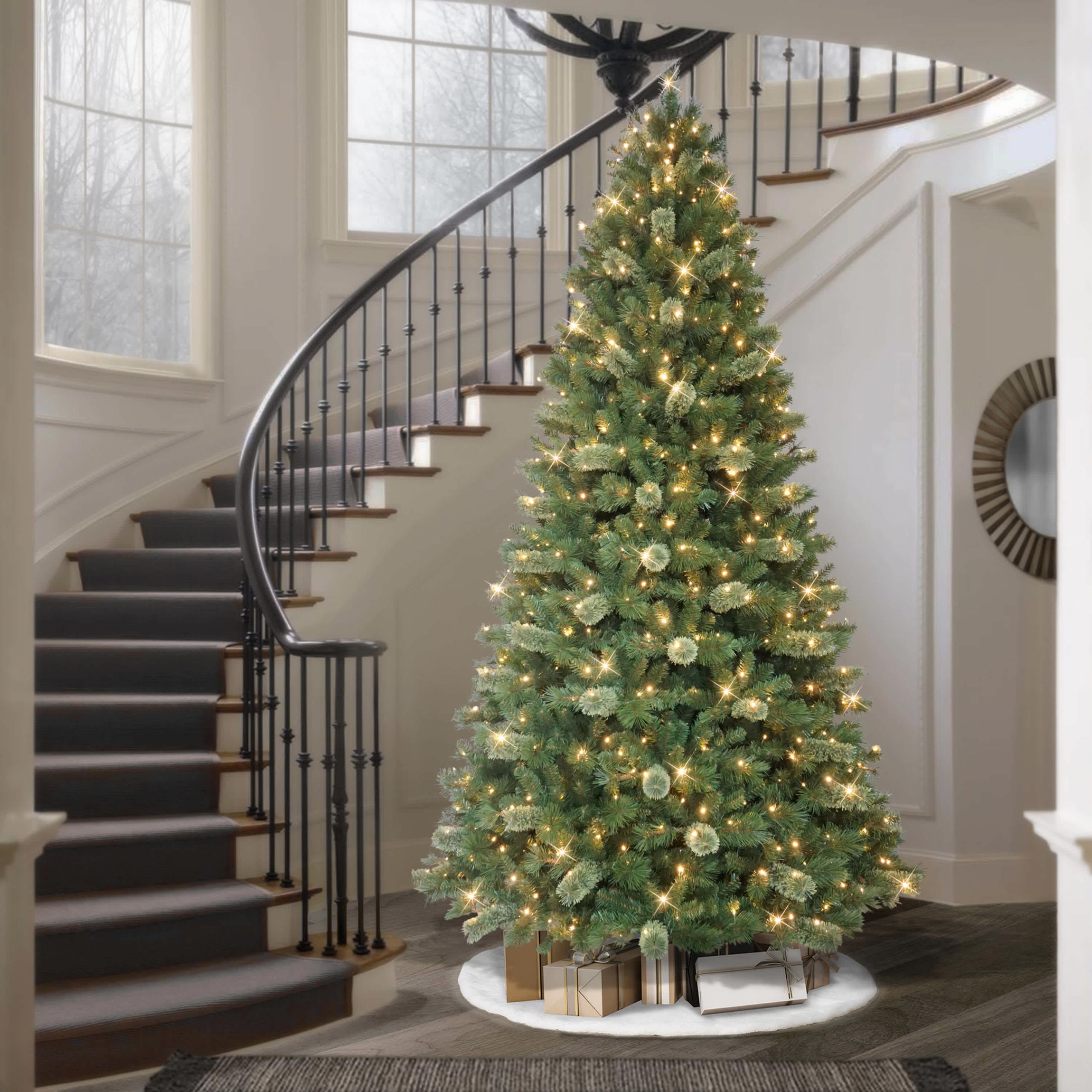 Puleo International 9 Pre-Lit Artificial Teton Pine Tree with 800 LED Lights