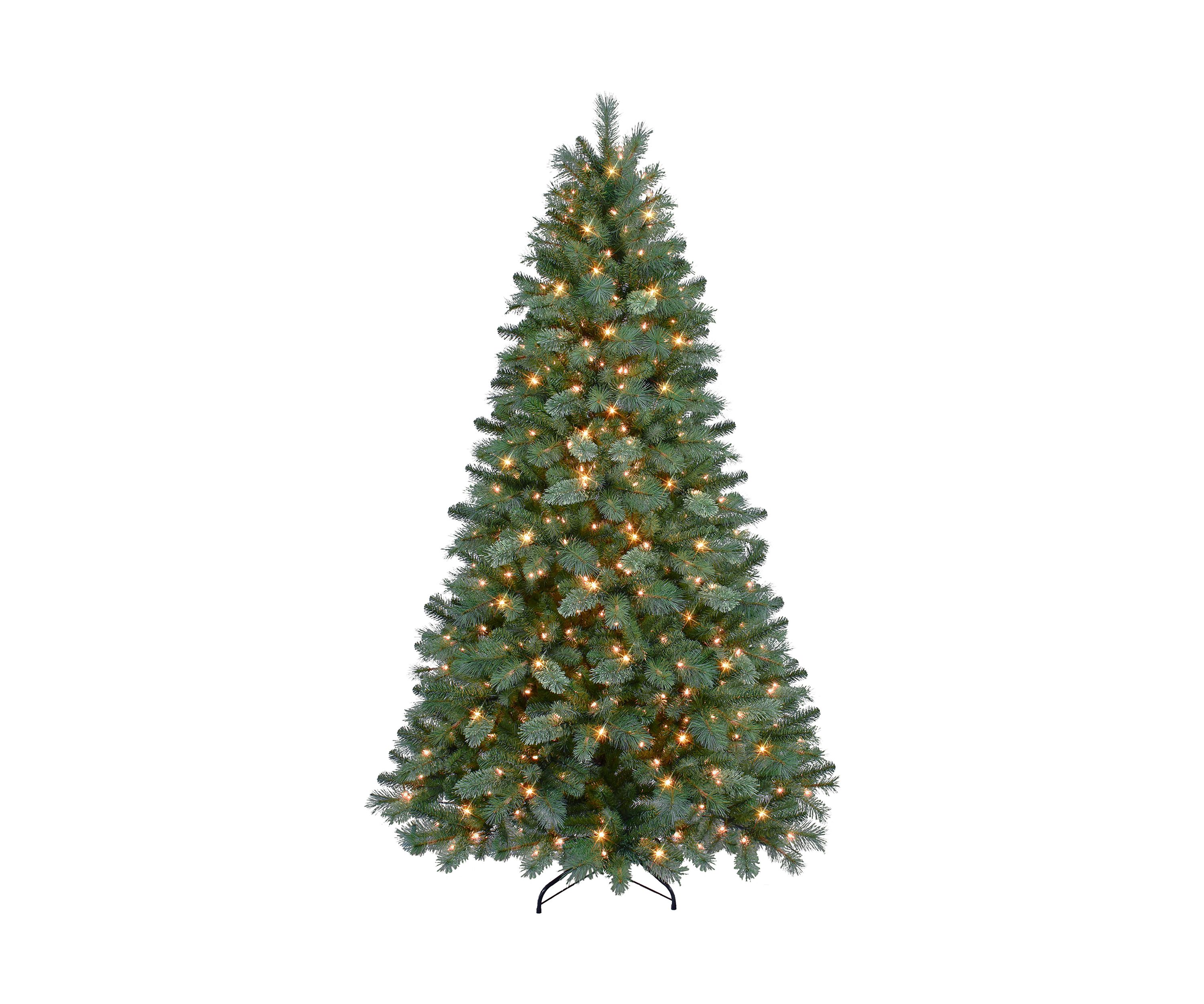 6.5-foot Pre-Lit Teton Artificial Pine Tree 955 Tips 400 Clear Lights