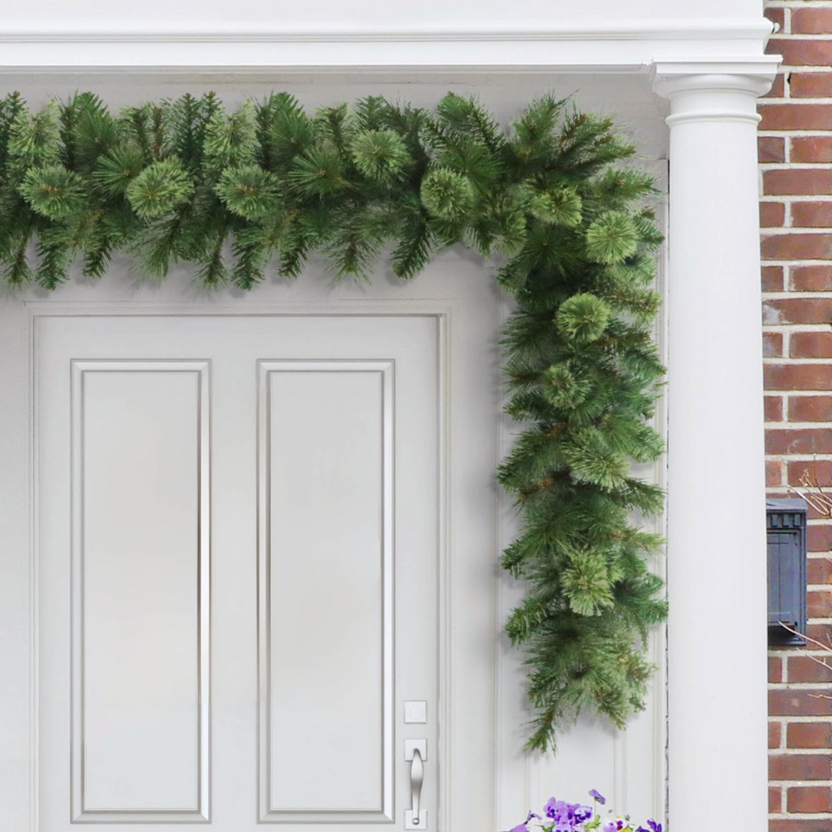 Puleo International 9 x 10" Artificial Teton Pine Christmas Garland