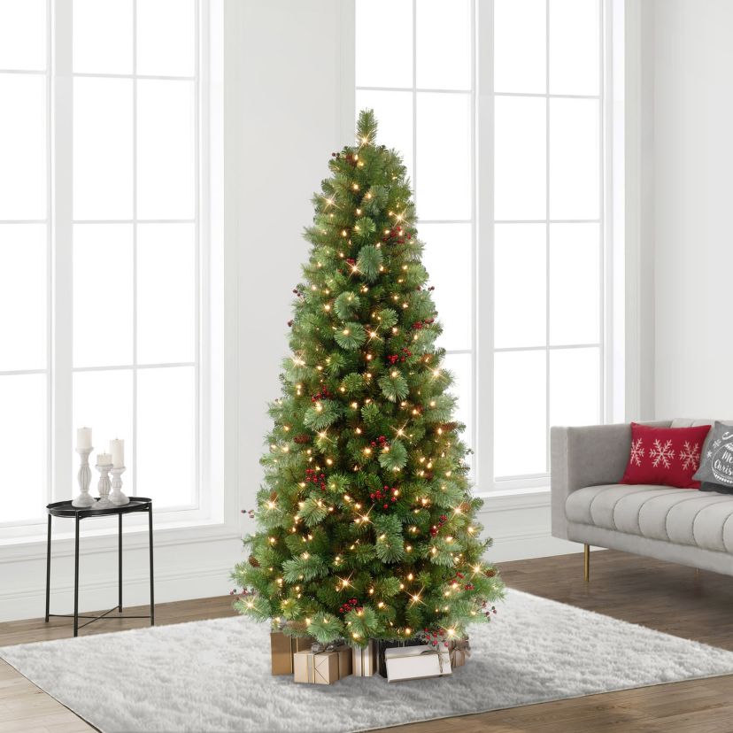 6.5 ft. Pre-Lit Spruce Aritificial Tree