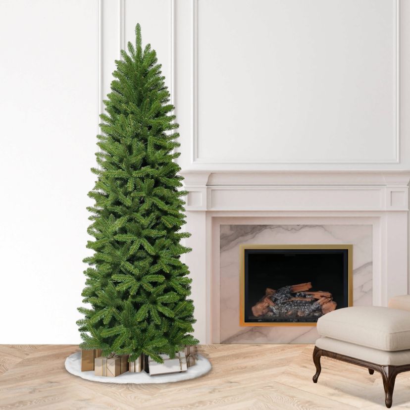 Puleo International 7 Artificial Washington Fir Pencil Tree