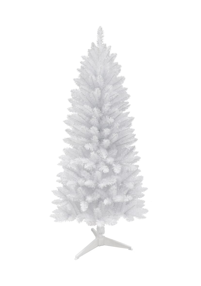 6-foot Unlit White Carson Aritificial Pine Tree 495 Tips