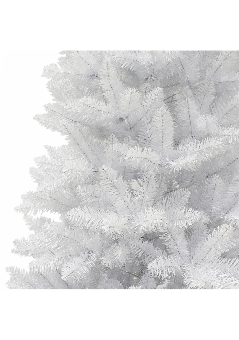 6-foot Unlit White Carson Aritificial Pine Tree 495 Tips