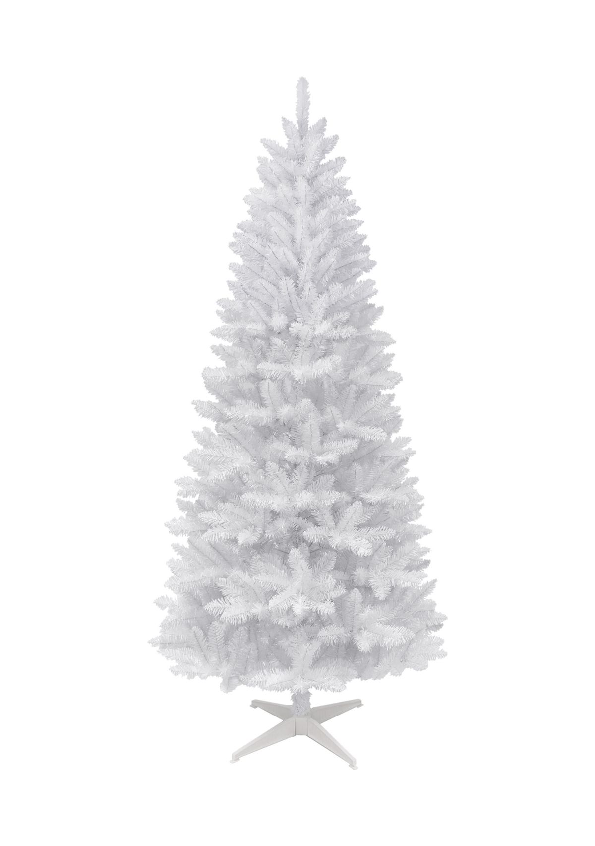 7-foot Unlit White Carson Artificial Pine Tree 680 Tips