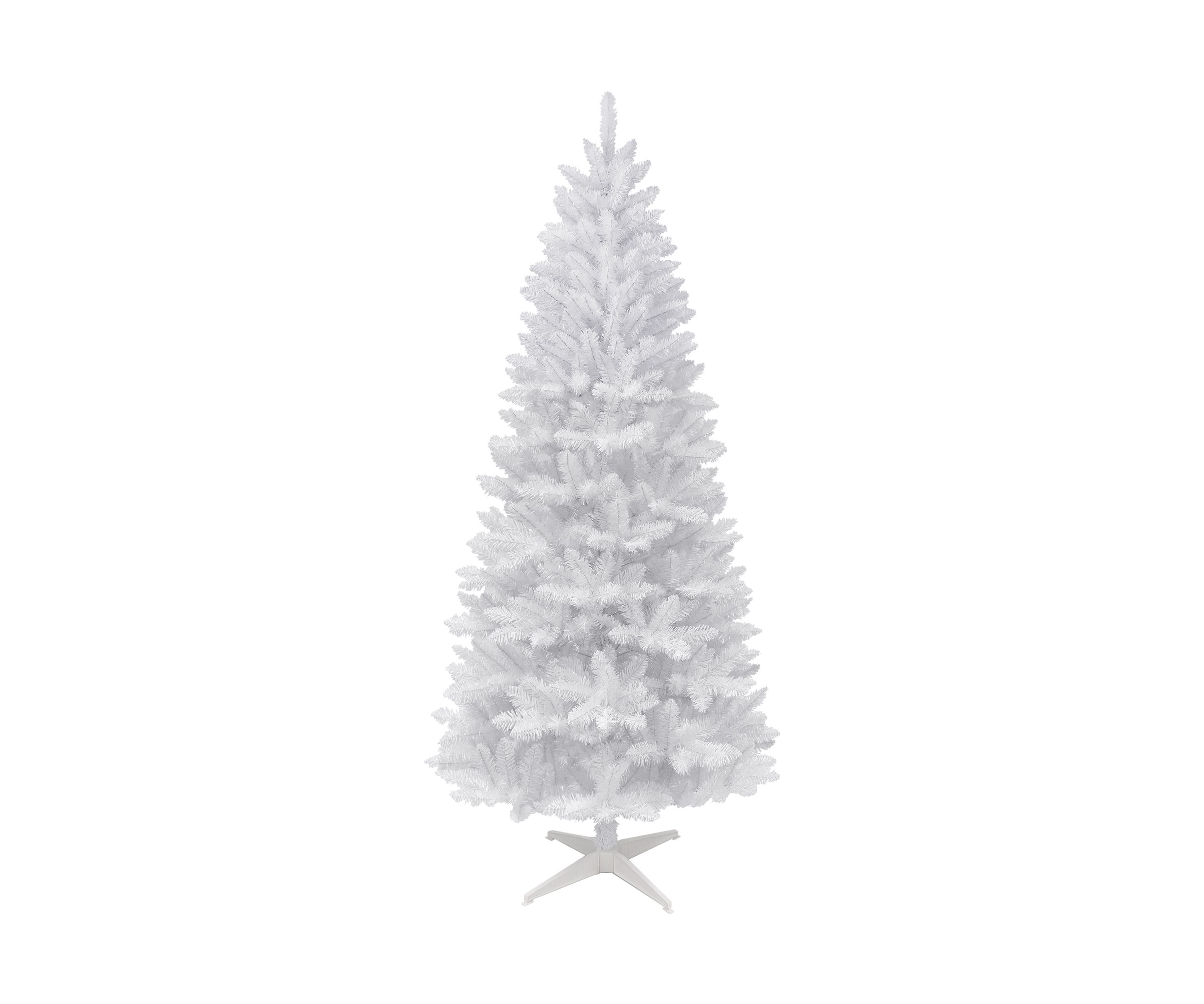 7-foot Unlit White Carson Artificial Pine Tree 680 Tips