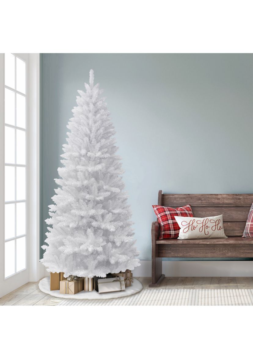 7-foot Unlit White Carson Artificial Pine Tree 680 Tips