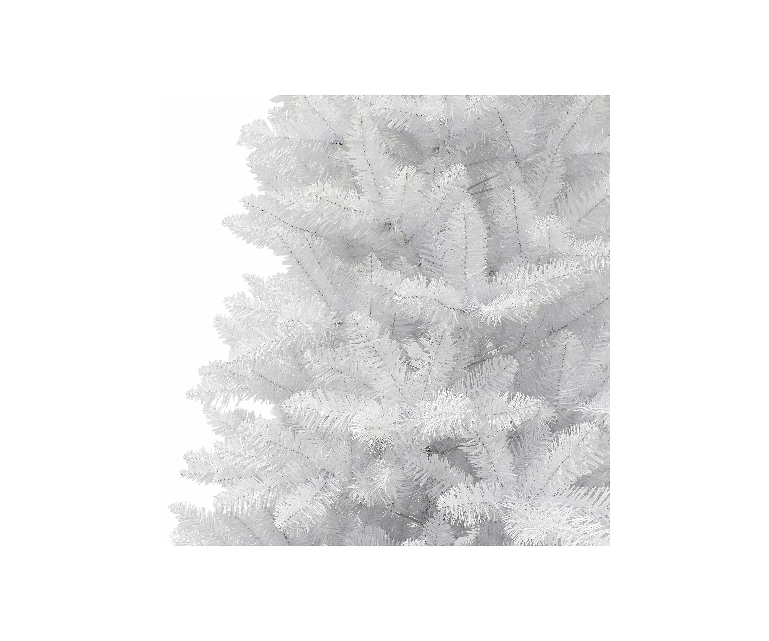 7-foot Unlit White Carson Artificial Pine Tree 680 Tips