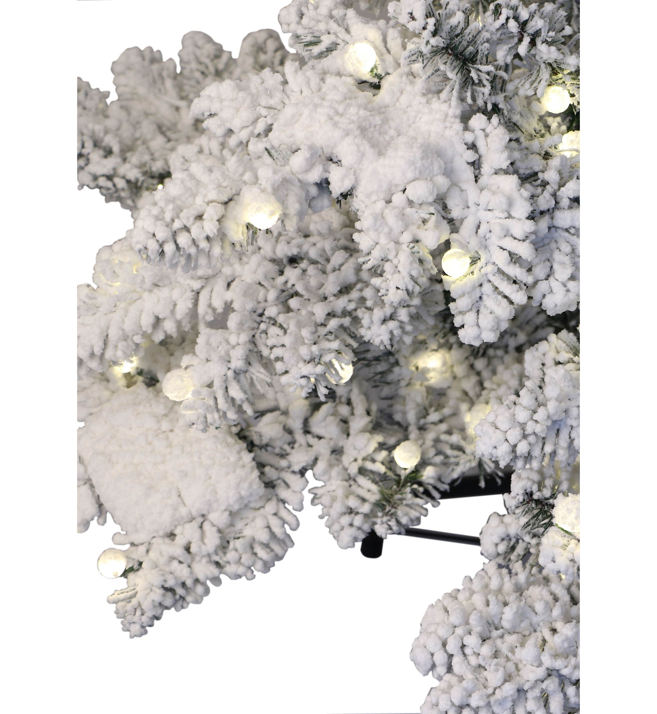 Pre-Lit 7.5-Foot Flocked Slim Washington Fir Christmas Tree