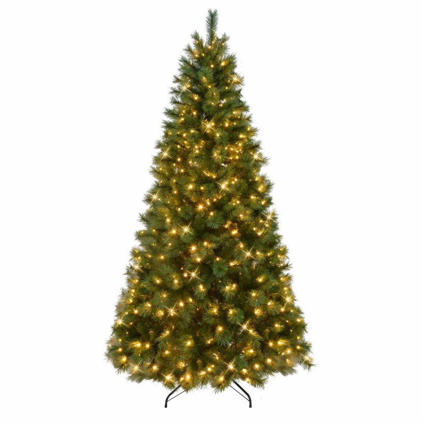 Puleo International 6.5 Pre-Lit Artificial Wyoming Pine Tree with Multi-Function LED Lights