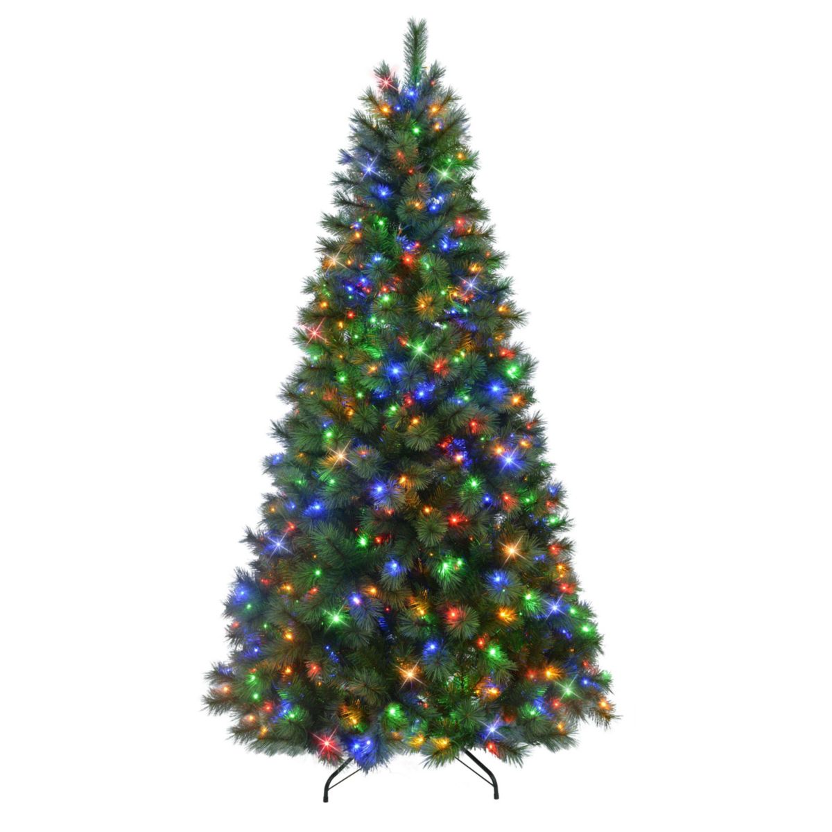 Puleo International 6.5 Pre-Lit Artificial Wyoming Pine Tree with Multi-Function LED Lights