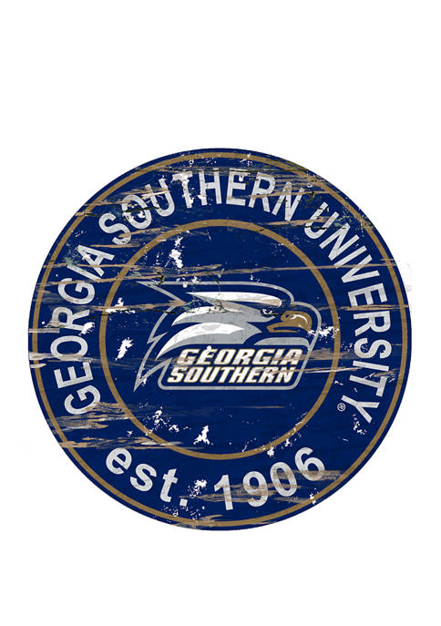 Fan Creations NCAA Georgia Southern Eagles Distressed Round
