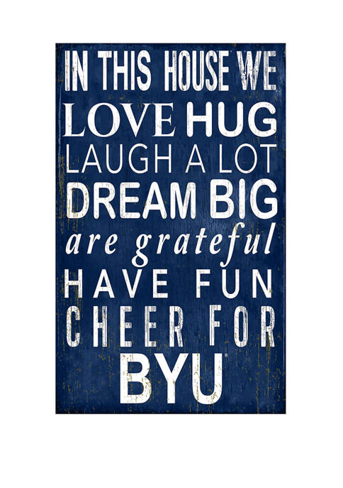 Fan Creations NCAA BYU Cougars In This House