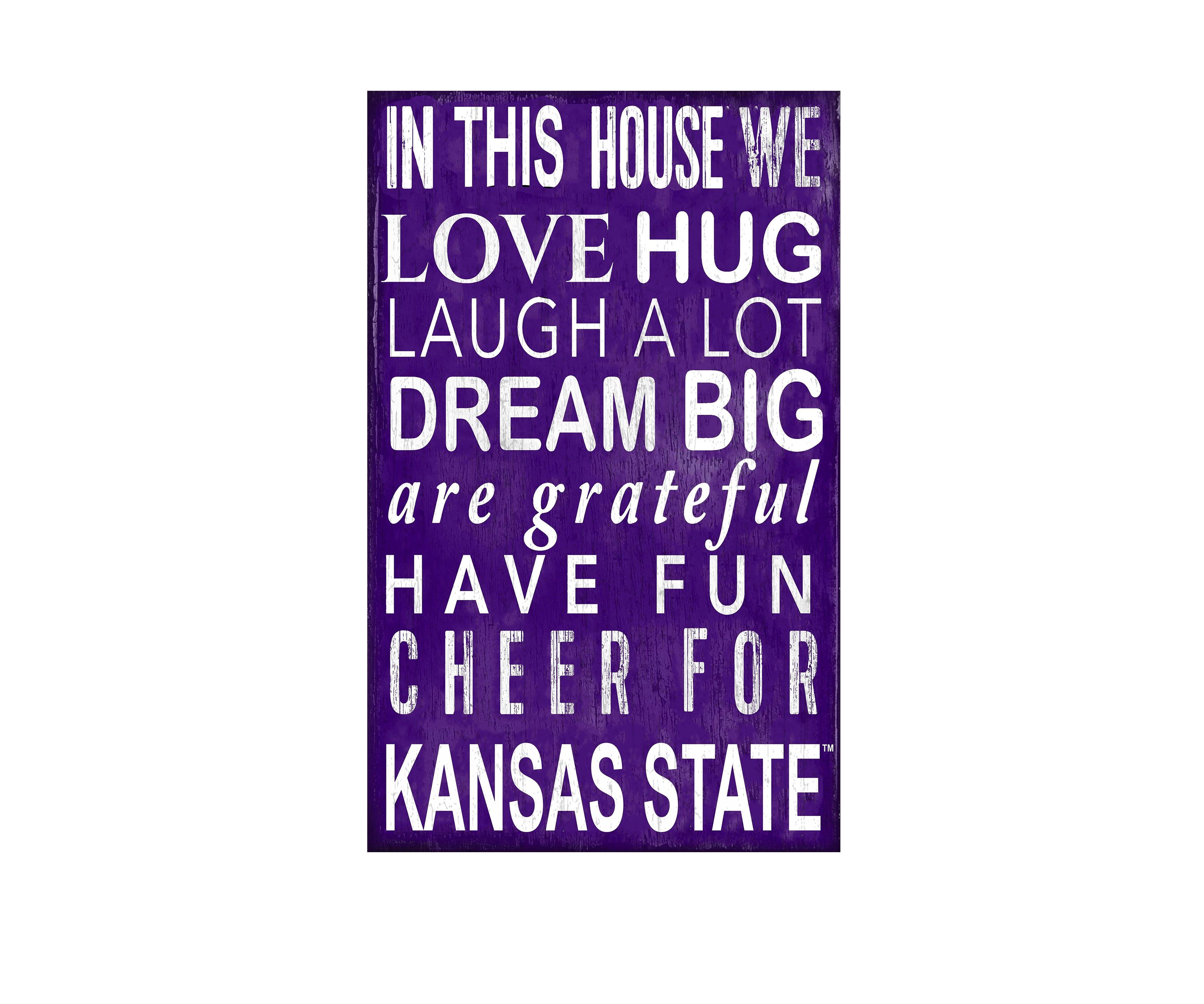 NCAA Kansas State Wildcats In This House Sign