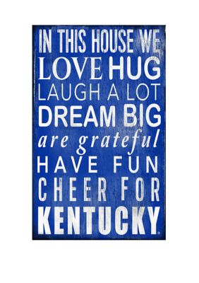 Fan Creations NCAA University of Kentucky Wildcats In This House Sign