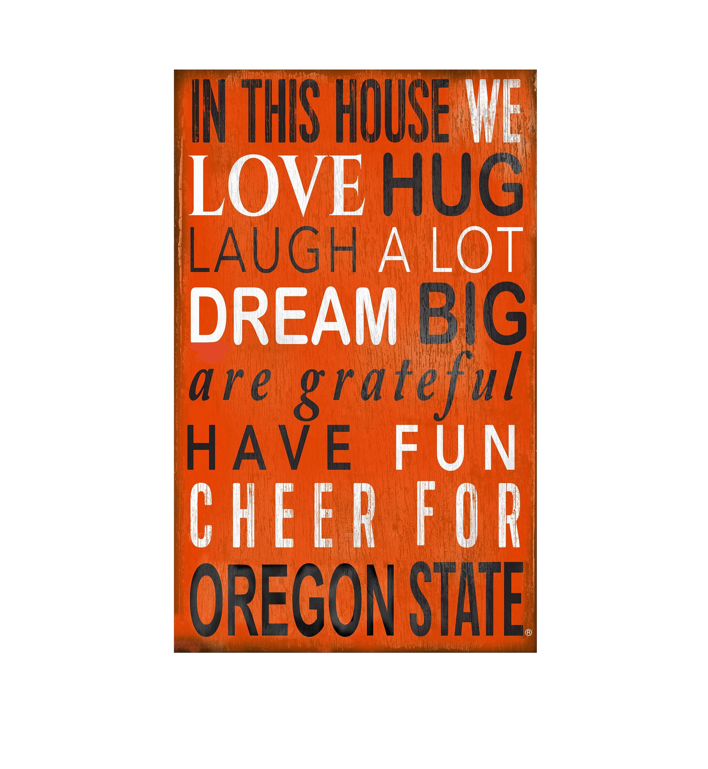 NCAA Oregon State Beavers In This House Sign