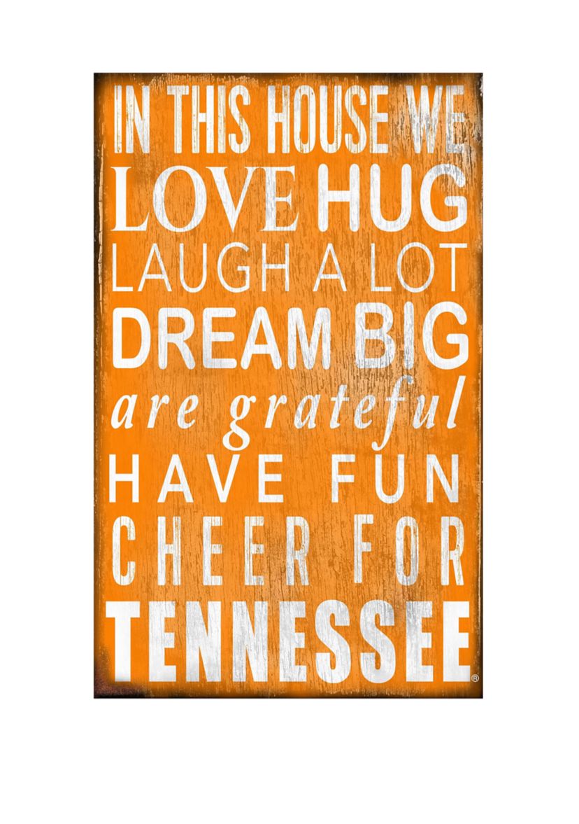 NCAA Tennessee Volunteers In This House Sign