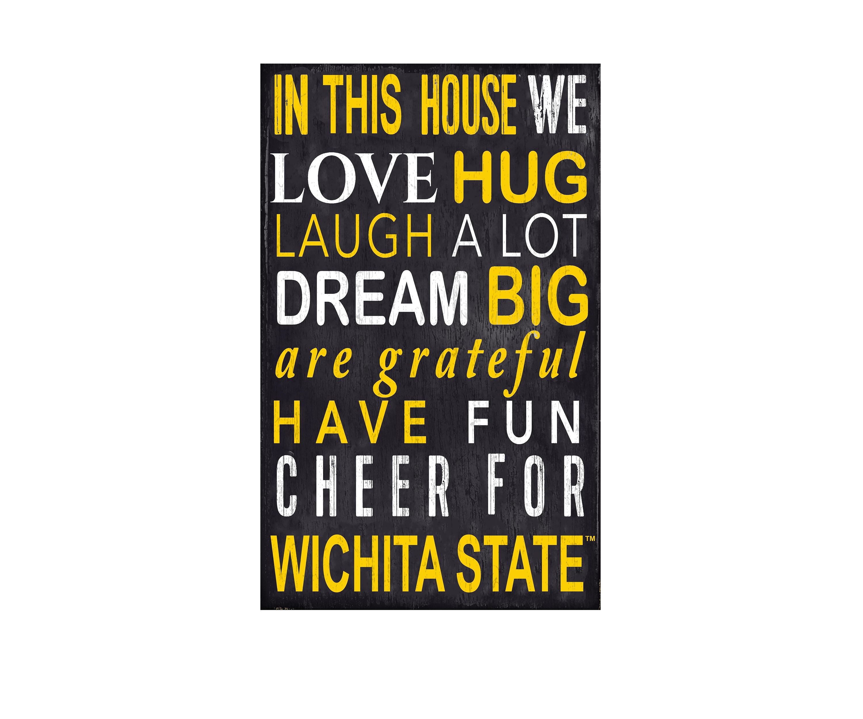 NCAA Wichita State Shockers In This House Sign