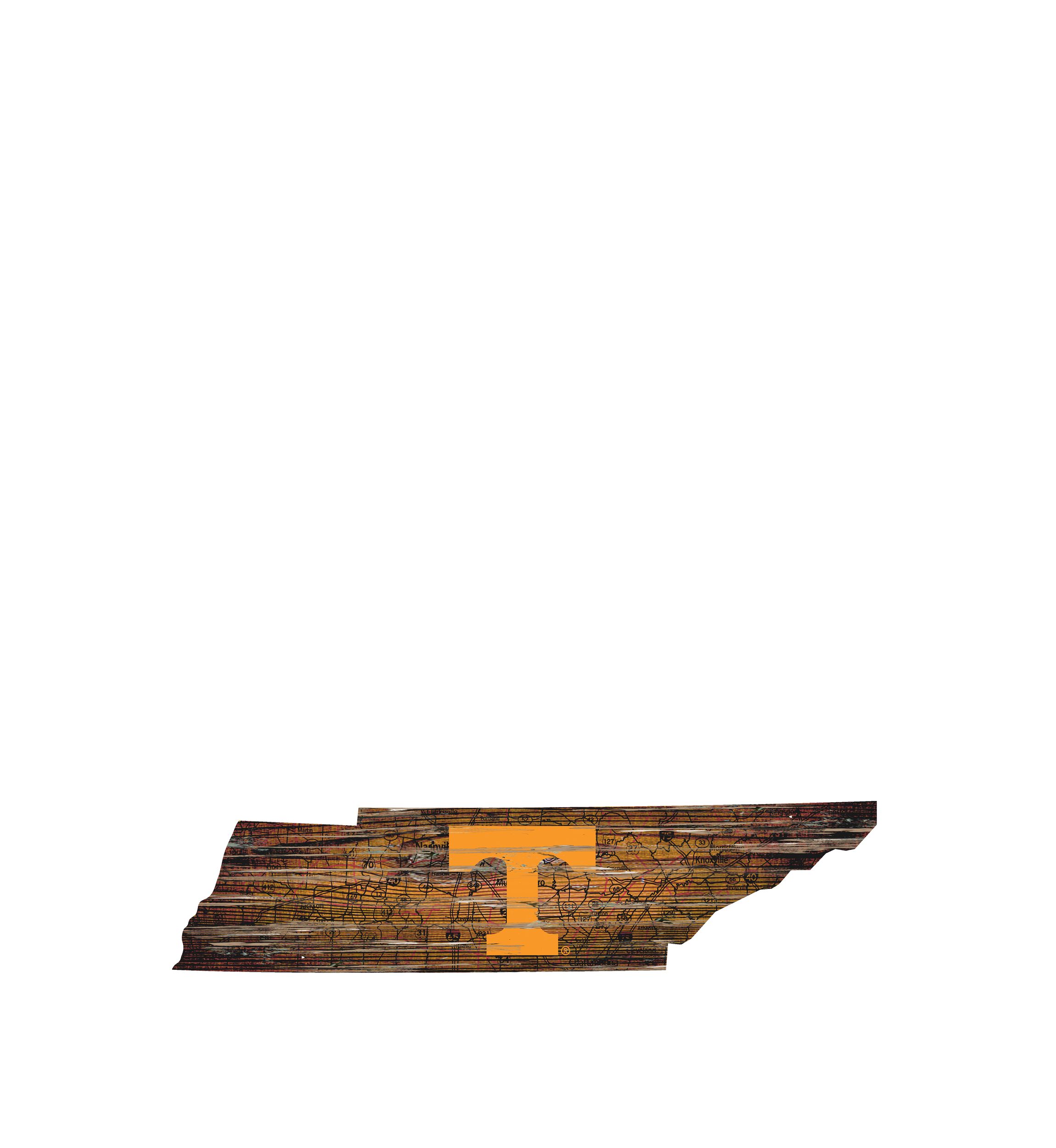NCAA University of Tennessee Volunteers Distressed State with Logo