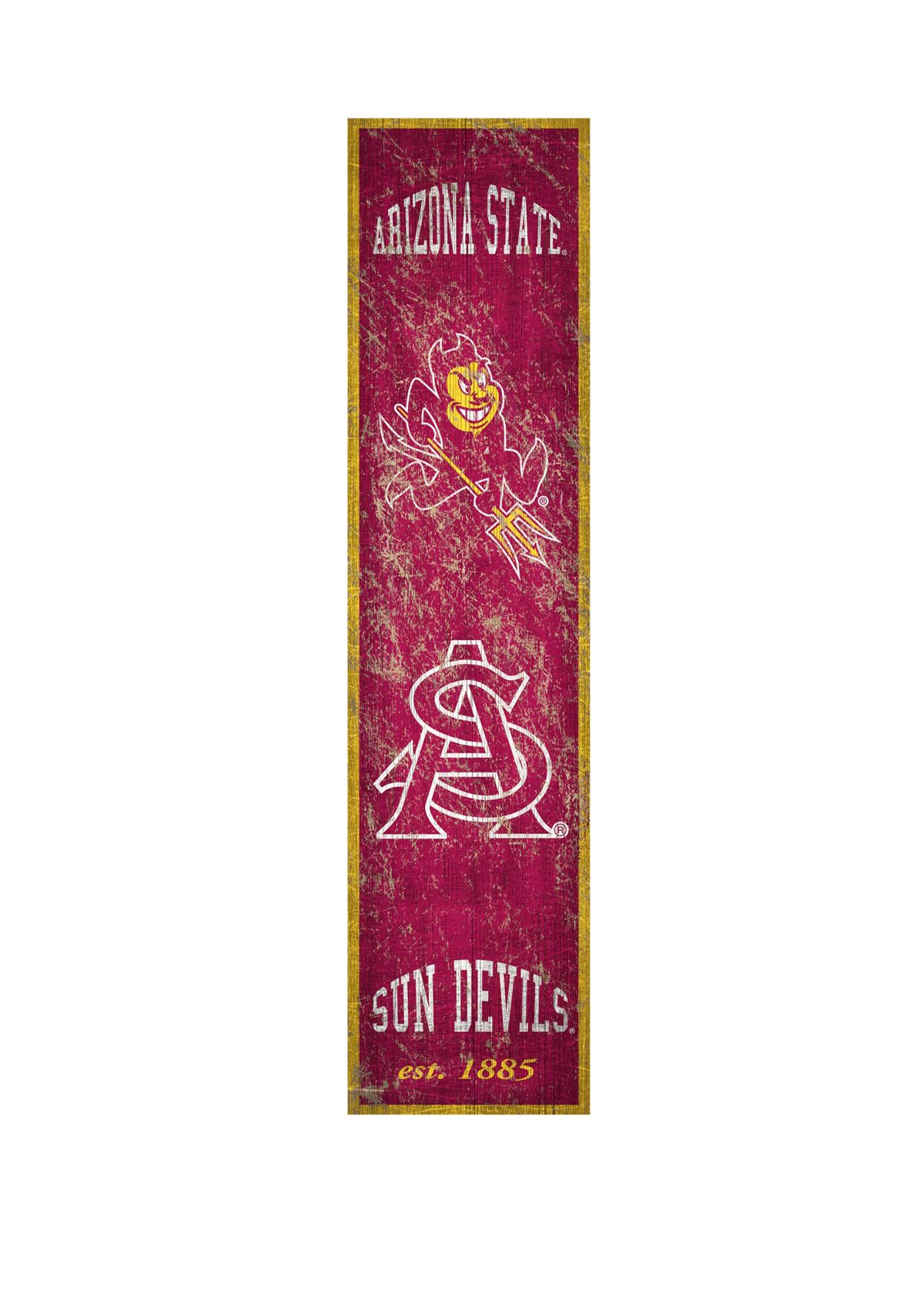 NCAA Arizona State Sun Devils 6 in x 24 in Vertical Heritage Banner 