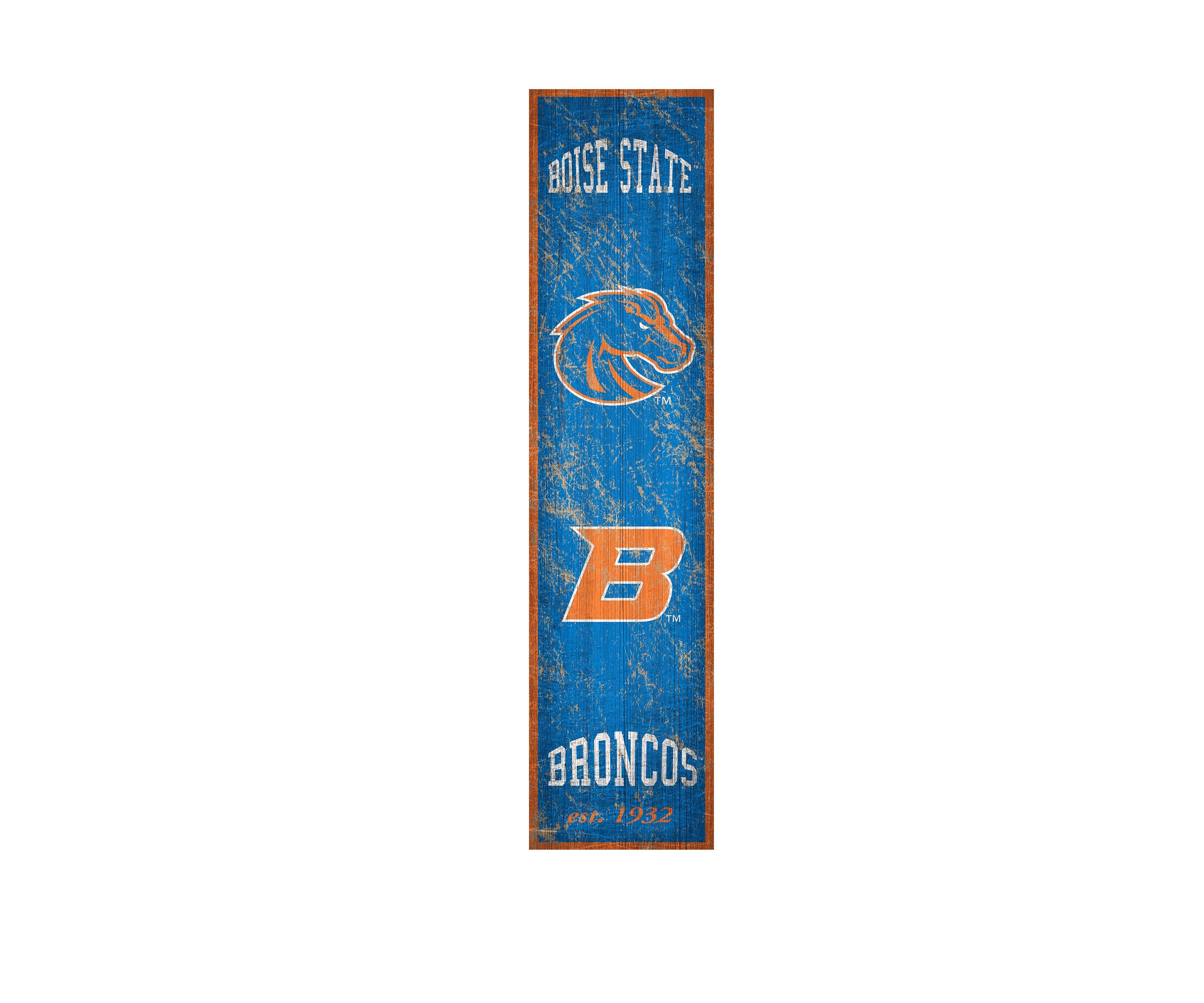NCAA Boise State Broncos 6 in x 24 in Vertical Heritage Banner 