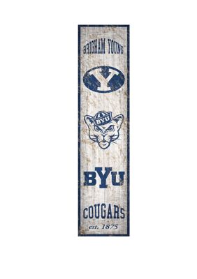 Fan Creations Ncaa Byu Cougars Heritage 6 In X 24 In Vertical Banner, White -  0878460134166