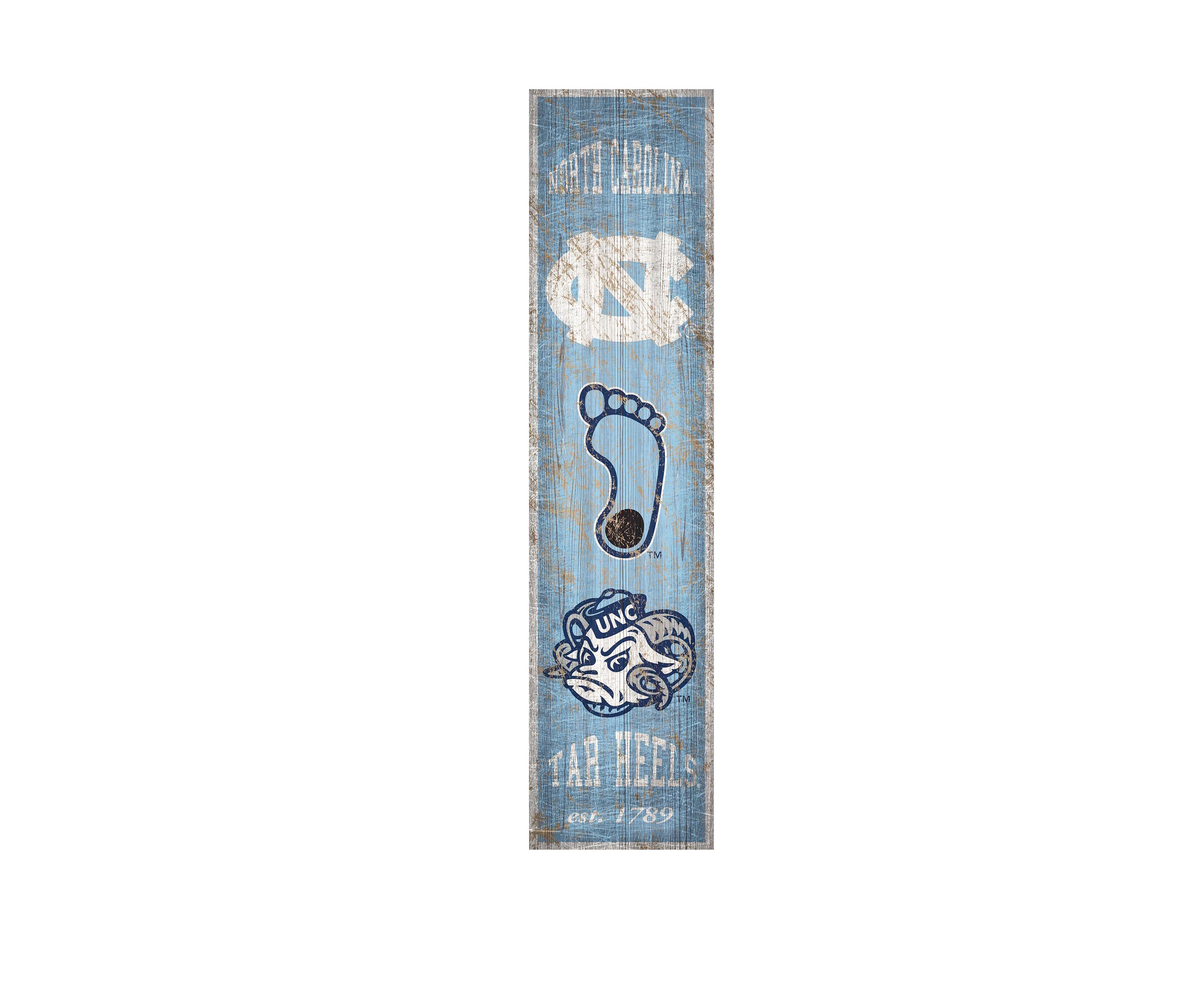 NCAA North Carolina Tar Heels 6 in x 24 in Vertical Heritage Banner 