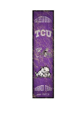 NCAA TCU Horned Frogs 6 in x 24 in Vertical Heritage Banner 