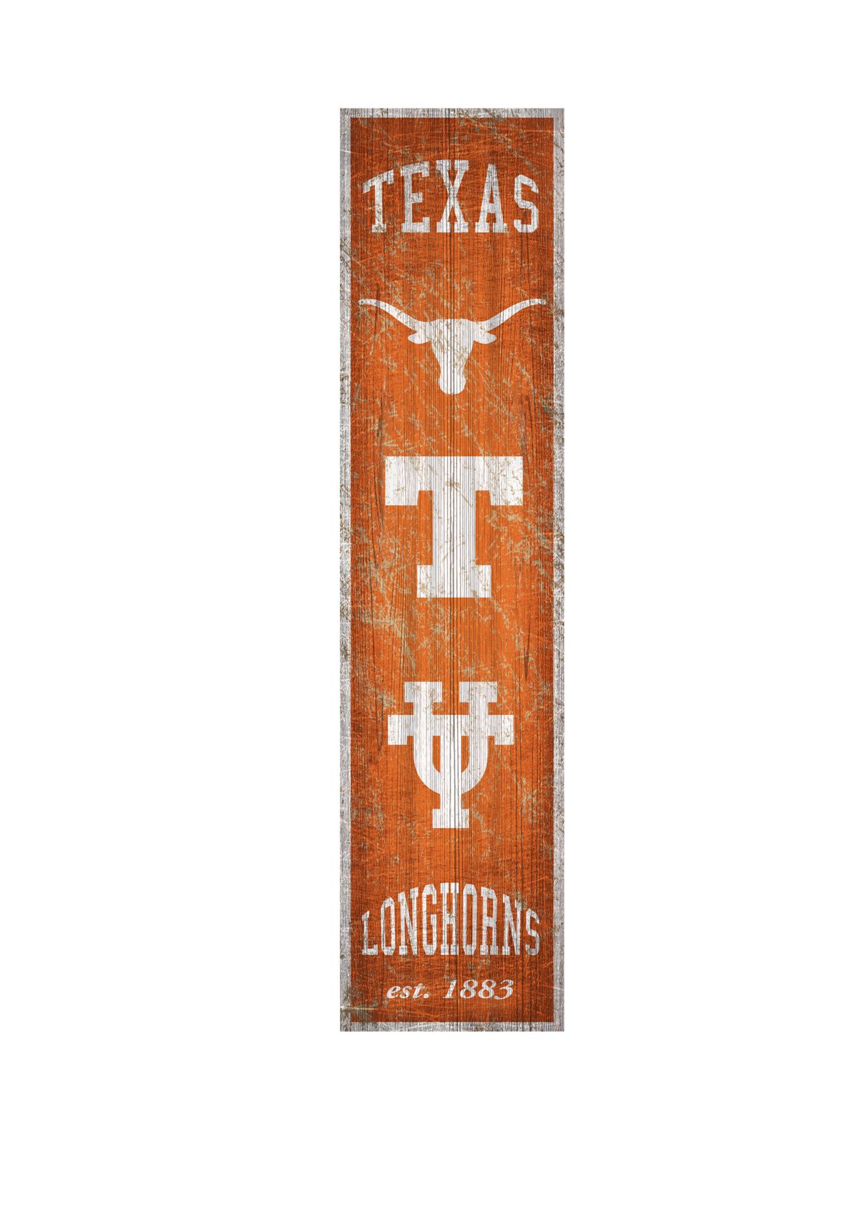 NCAA Texas Longhorns 6 in x 24 in Vertical Heritage Banner