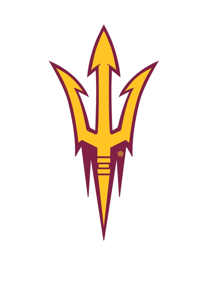 NCAA Arizona State University Distressed Logo Cutout Sign
