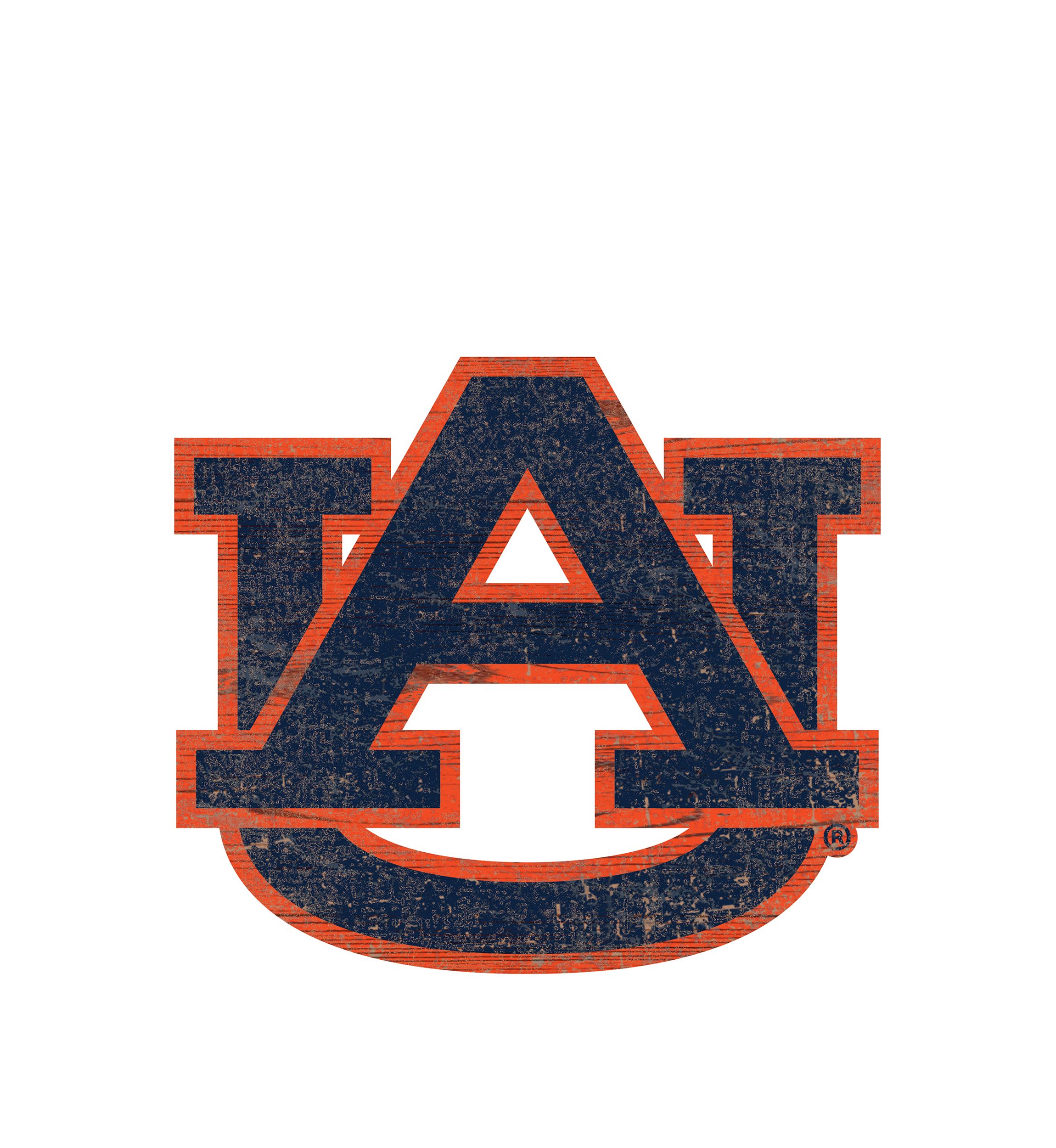 NCAA Auburn University Tigers Distressed Logo Cutout Sign