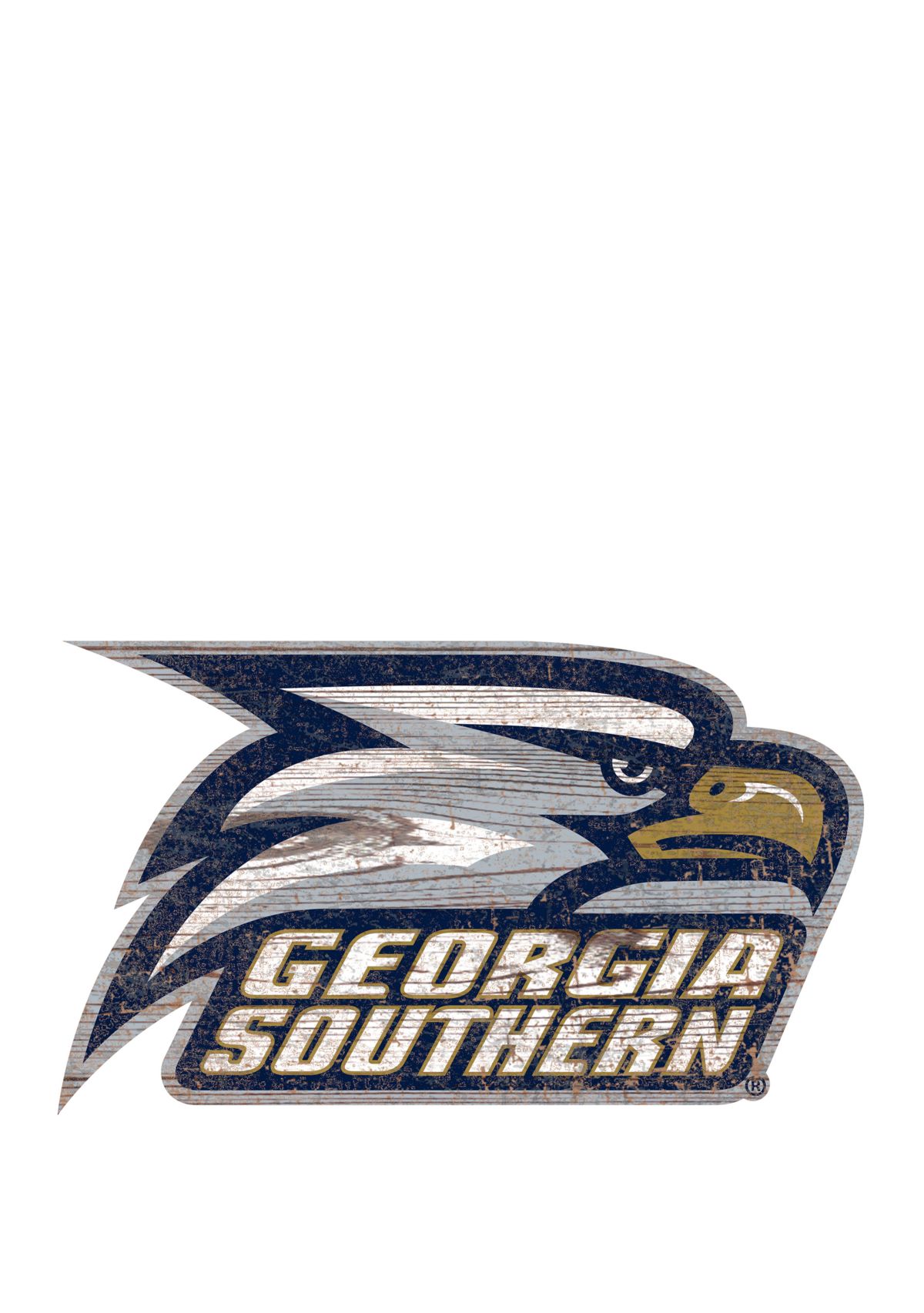 NCAA Georgia Southern University Eagles Distressed Logo Cutout Sign