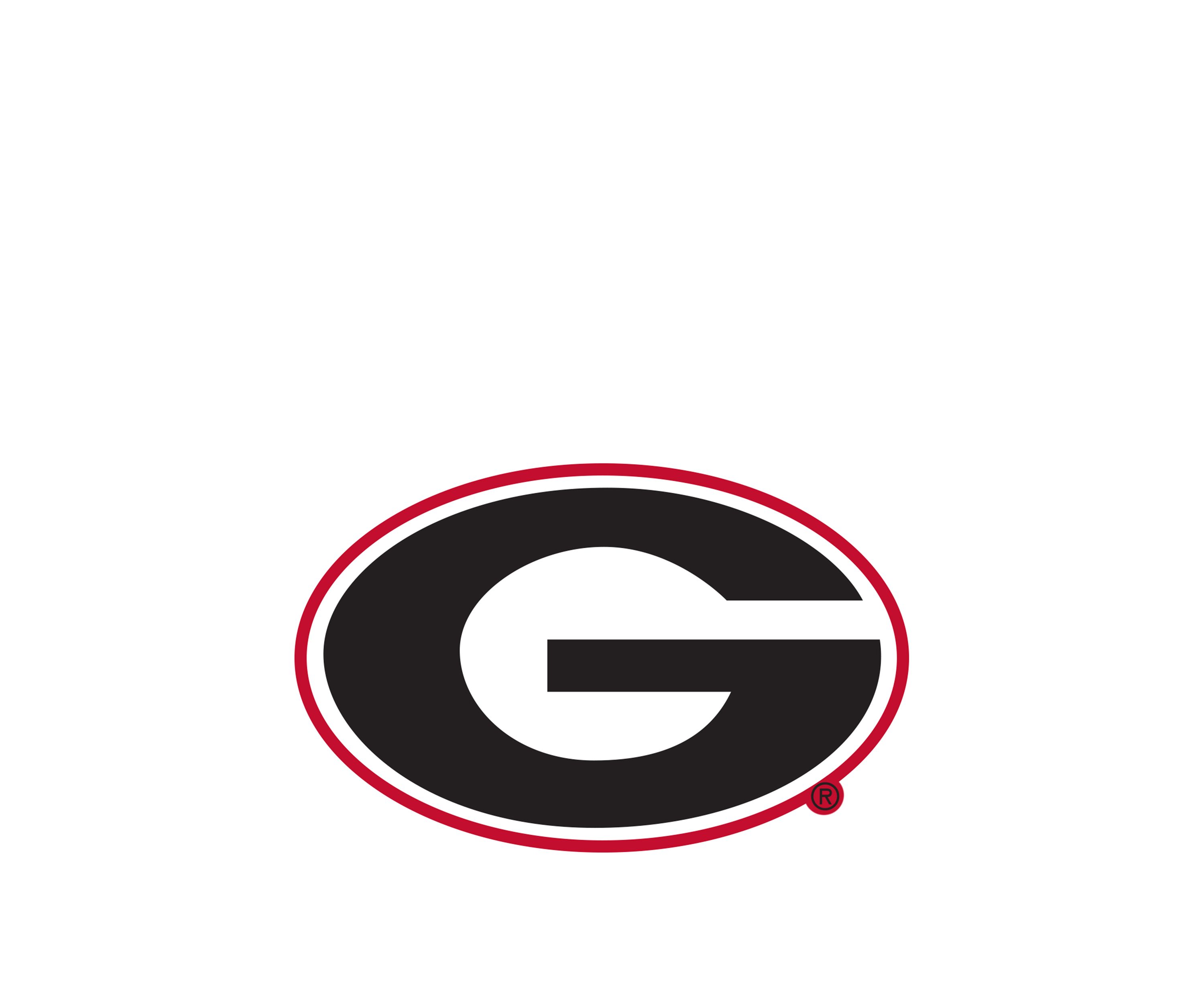 NCAA University of Georgia Bulldogs Distressed Logo Cutout Sign